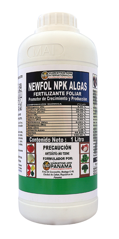 NEWFOL NPK ALGAS-marketing-arm-nicaragua
